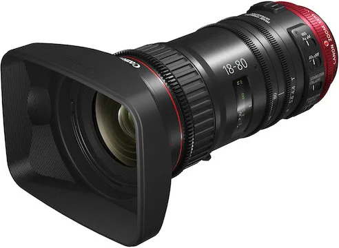 Canon CN-E 18-80mm T4.4 COMPACT-SERVO Cinema Lens with EF-Mount