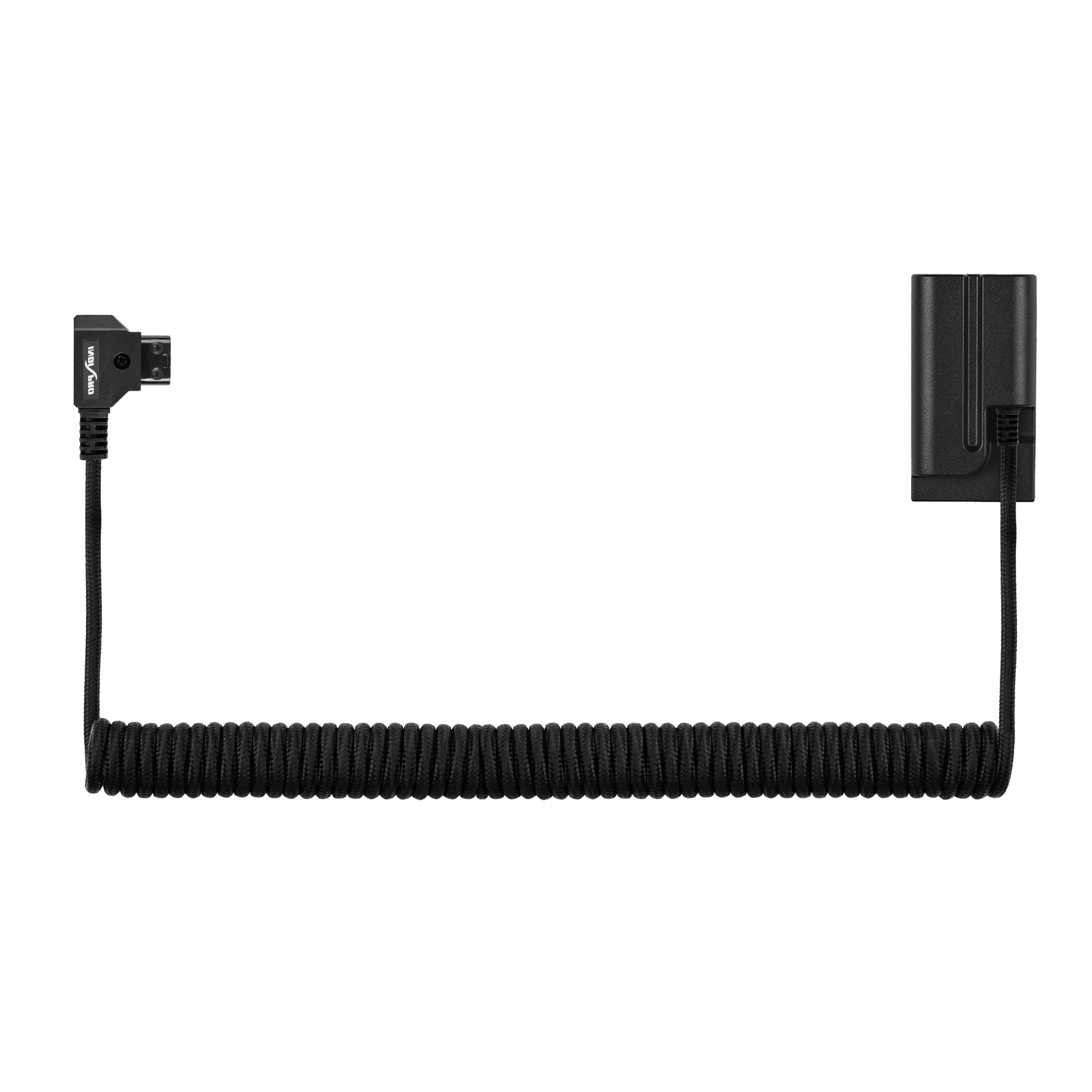 IndiPRO Tools D-Tap to Sony NP-F / L-Series Dummy Battery Coiled 16–36 in Power Cable