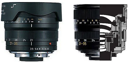 Leica Vario-Elmar-R 21-35mm ƒ/3.5-4 Photography Lens with R-Mount