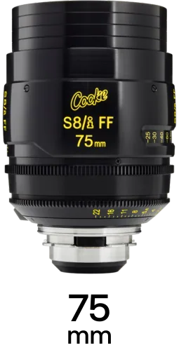 Cooke S8/i 75mm T1.4 Cinema Lens with PL-Mount